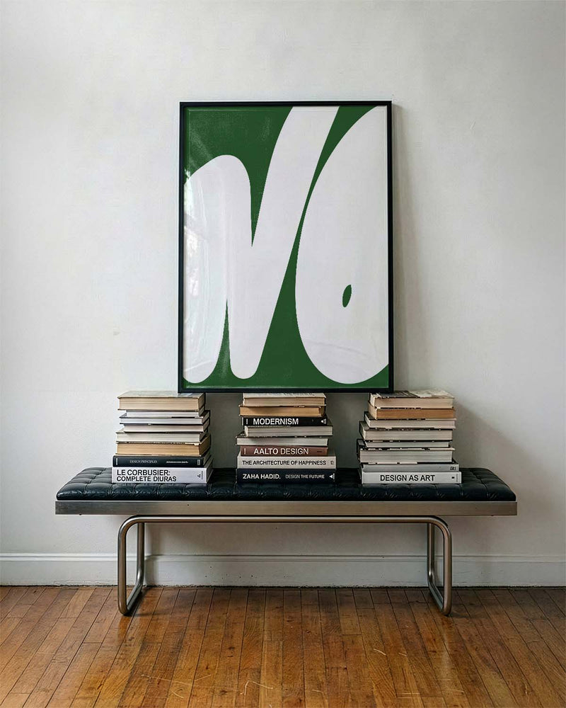 NO | Bold Minimalist Typografie Poster