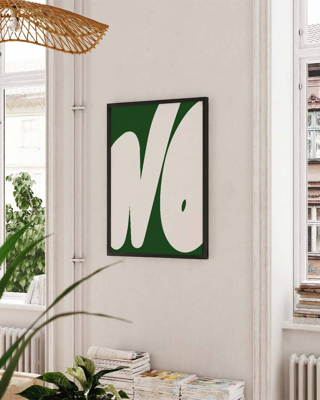 NO | Bold Minimalist Typografie Poster