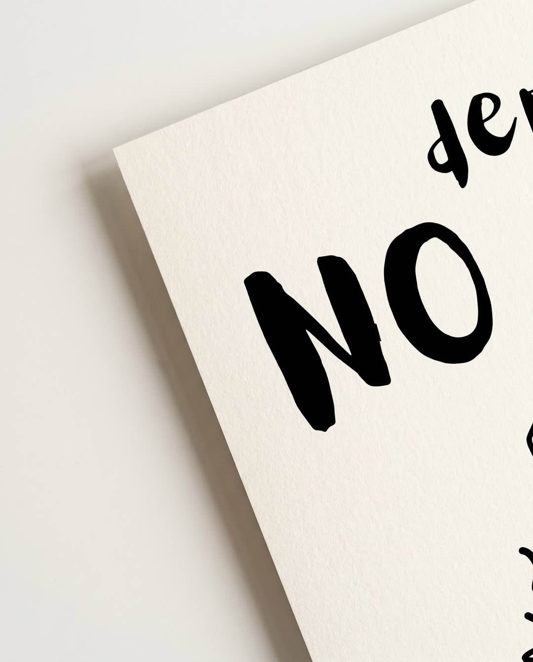 No Depresso | Funny Coffee Art Poster