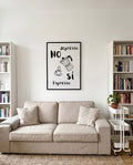 No Depresso | Funny Coffee Art Poster