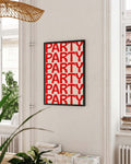 Party | Typografie Poster
