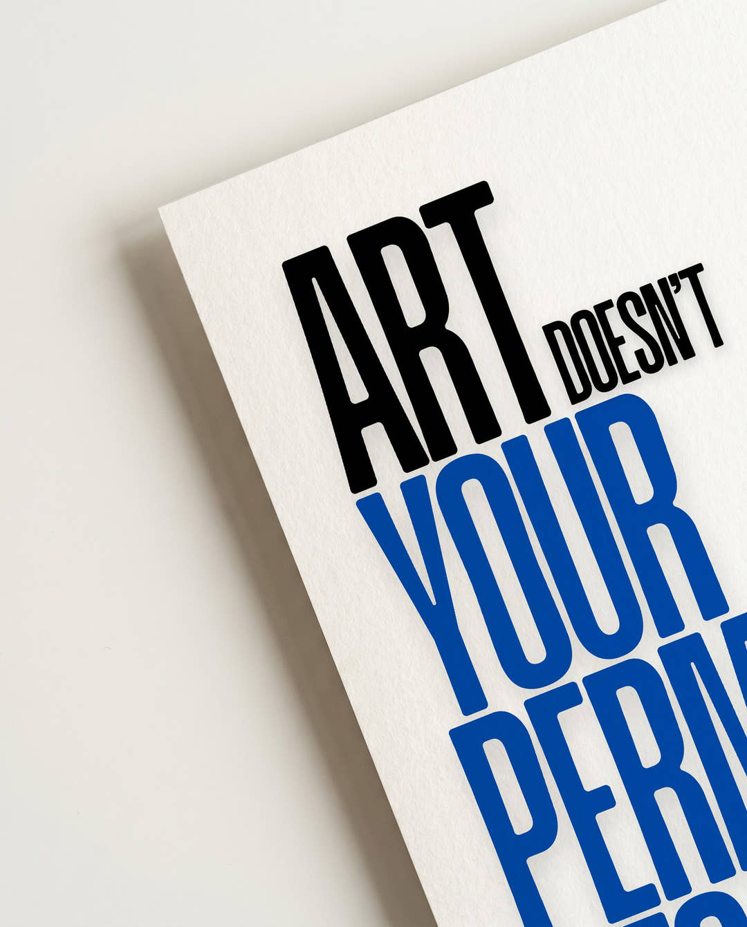 Permission | Typografie Poster