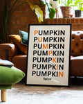 Pumpkin Spice | Typografie Poster