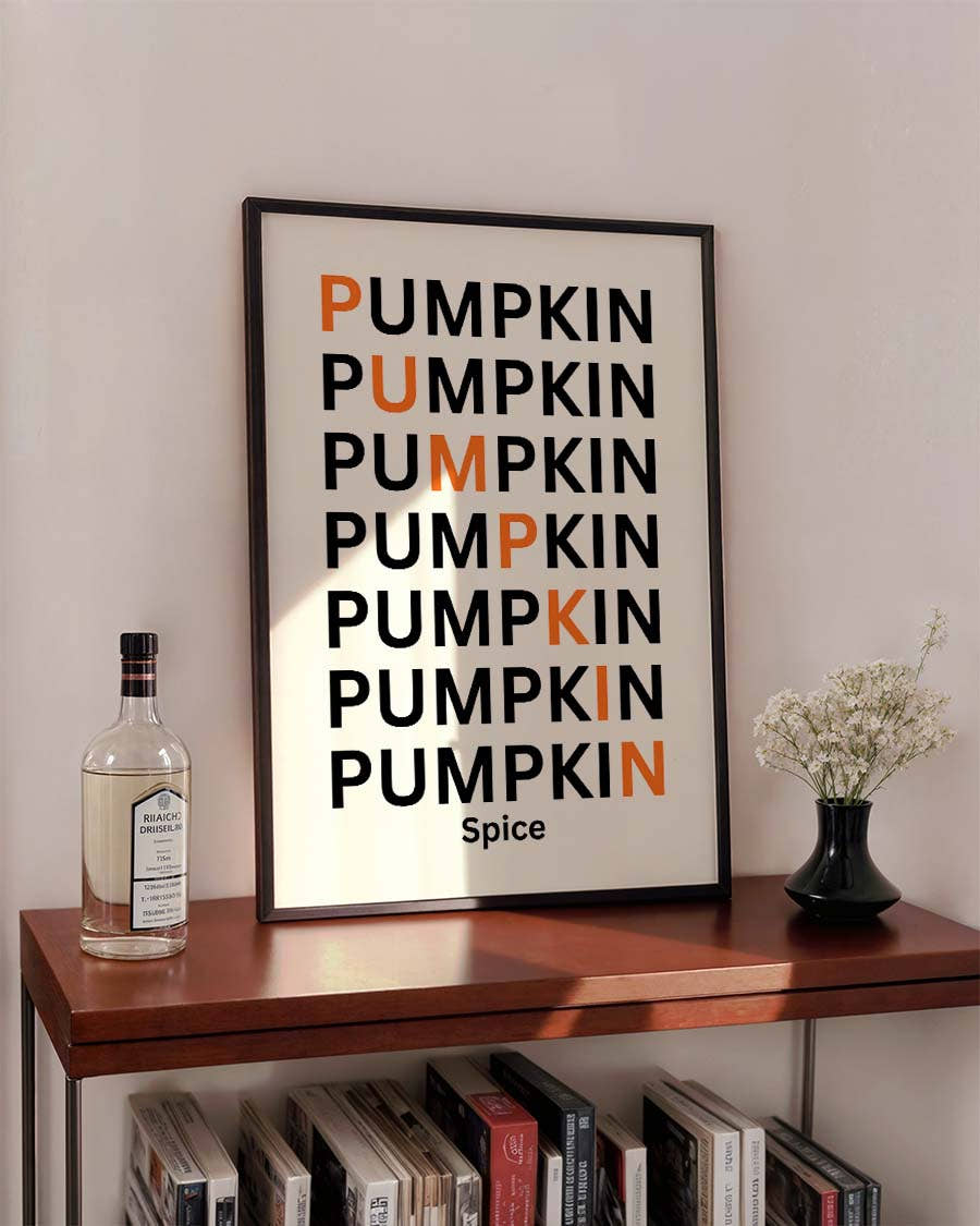 Pumpkin Spice | Typografie Poster