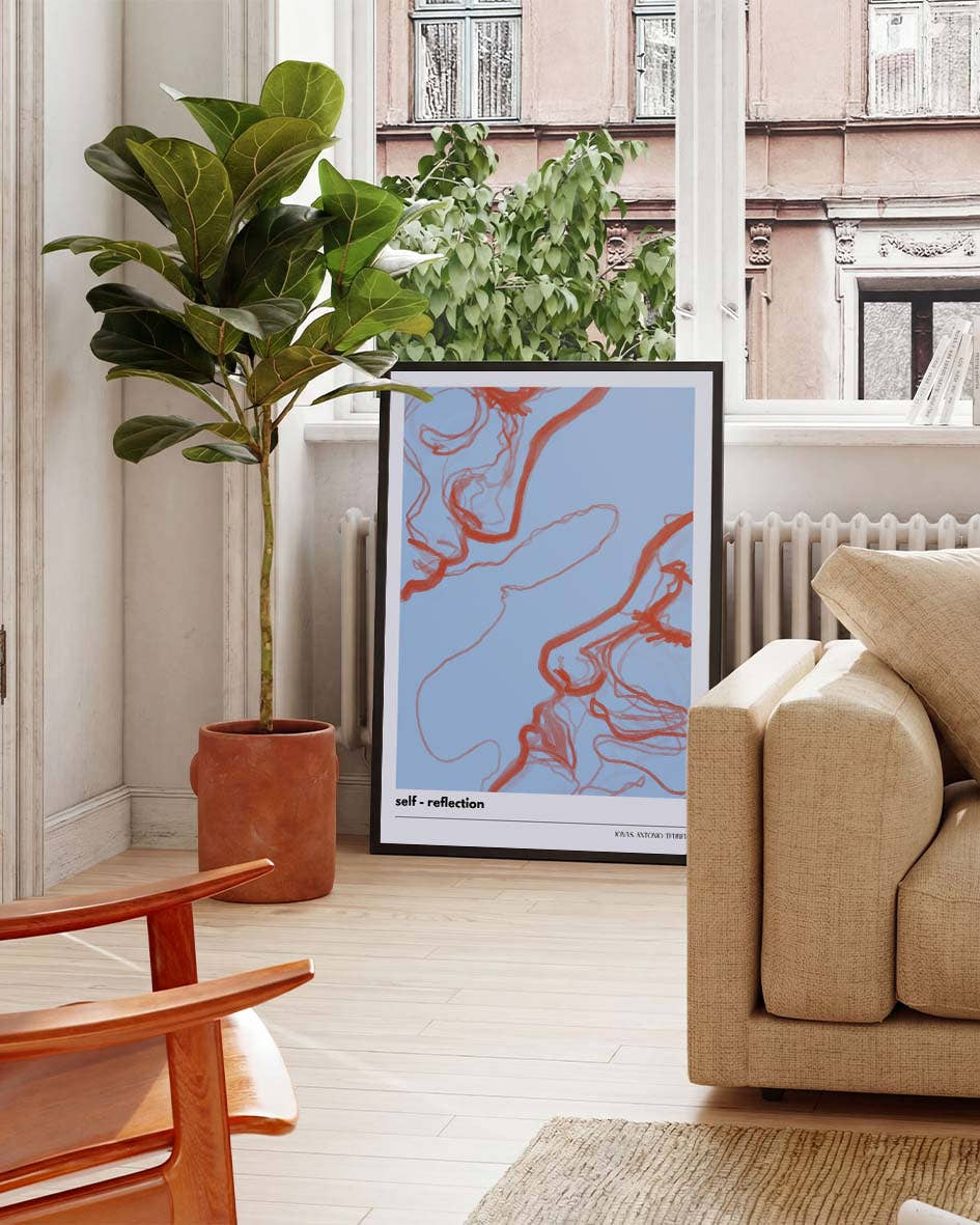 Self-Reflection | Abstract Art Poster
