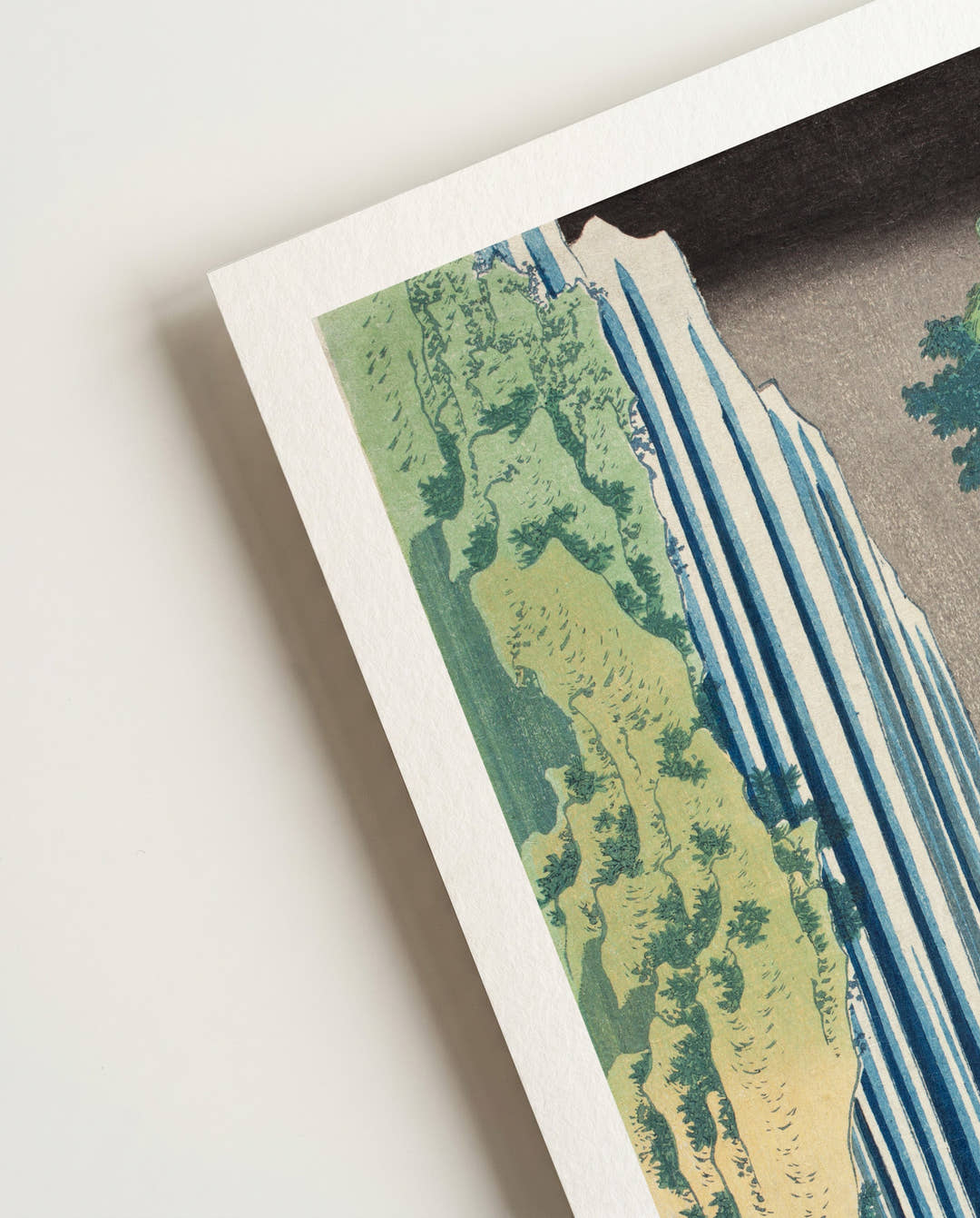 Shimotsuke Kurokamiyama Kirifuri no Taki Ukiyo-e-Motiv | Katsushika Hokusai Poster