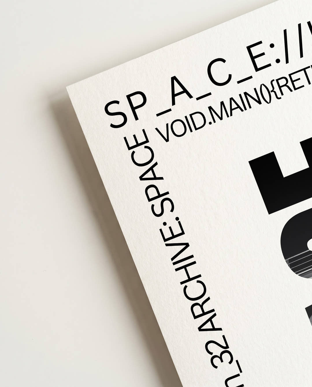 Space | Typografie Poster