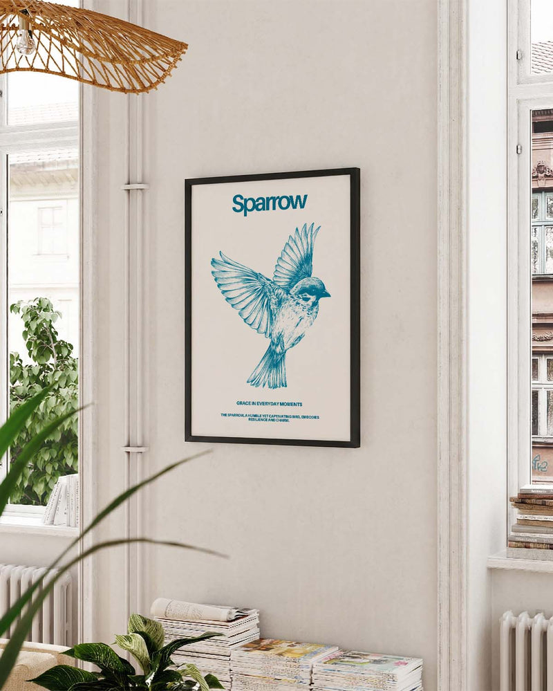 Sparrow | Bird Illustration Poster