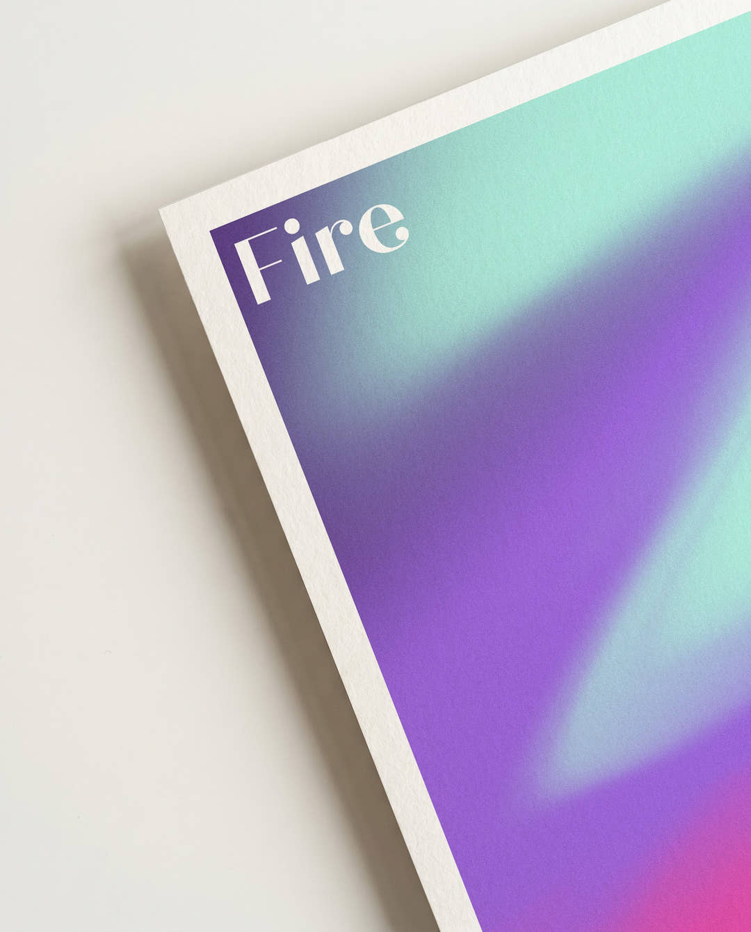 Fire and Ice | Abstraktes Poster