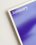 January at 4pm | Abstraktes Poster