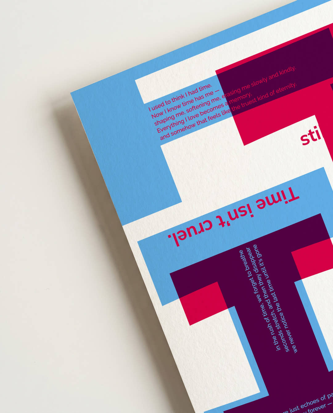 Time | Typografie Poster