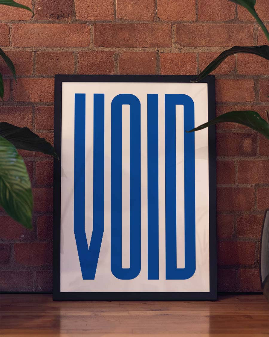 Void | Typografie Poster