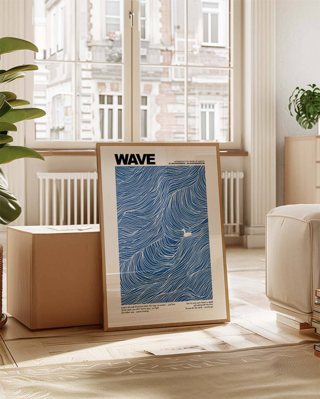 Wave | Abstraktes Meeres-Poster