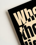 Where the Light Begins | Typografie Poster