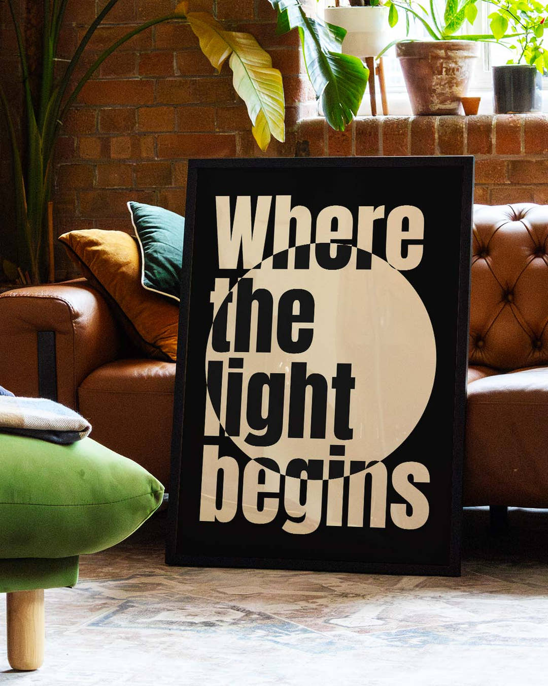Where the Light Begins | Typografie Poster