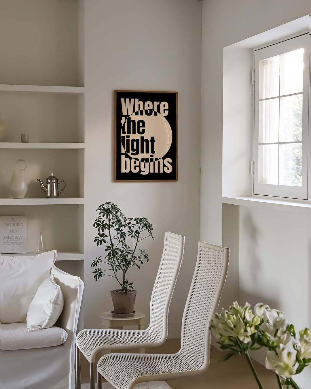 Where the Light Begins | Typografie Poster