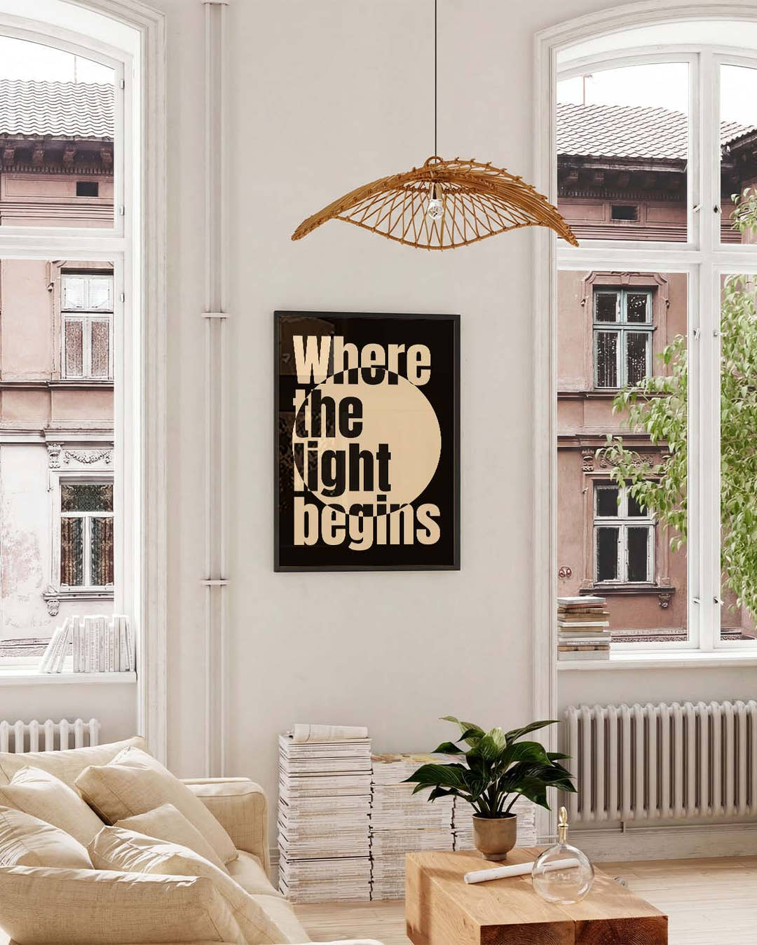 Where the Light Begins | Typografie Poster