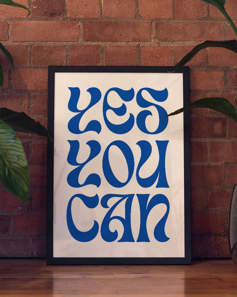 Yes You Can | Typografie Poster