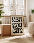 Yes You Can | Typografie Poster