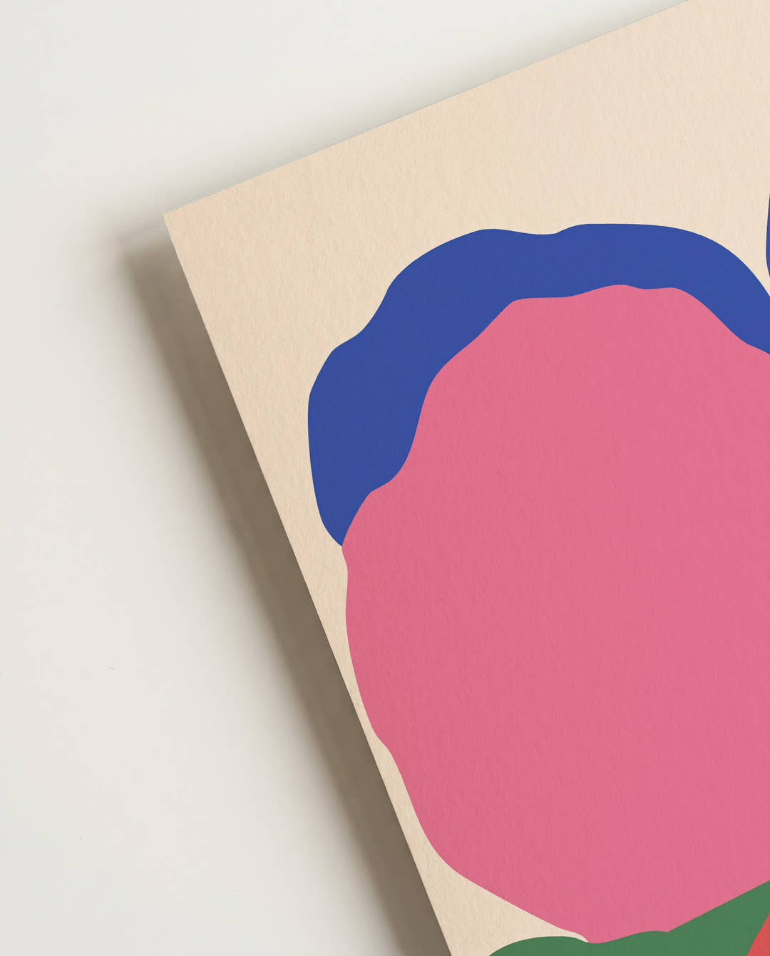 Abstraktes Blumenposter im Bauhaus-Stil – Abstract Bloom