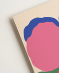 Abstraktes Blumenposter im Bauhaus-Stil – Abstract Bloom