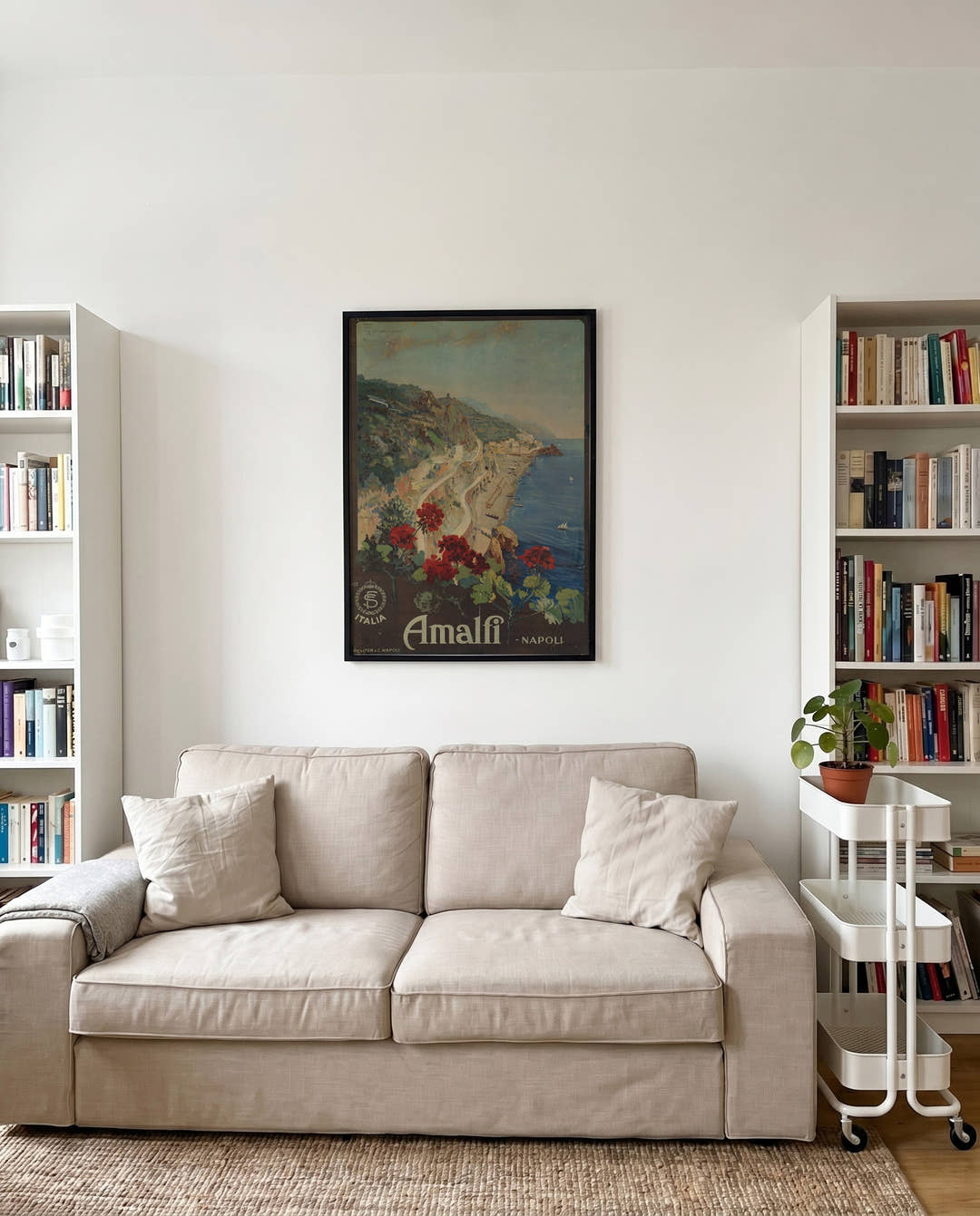 Vintage Amalfi Küsten Poster – Amalfi Napoli