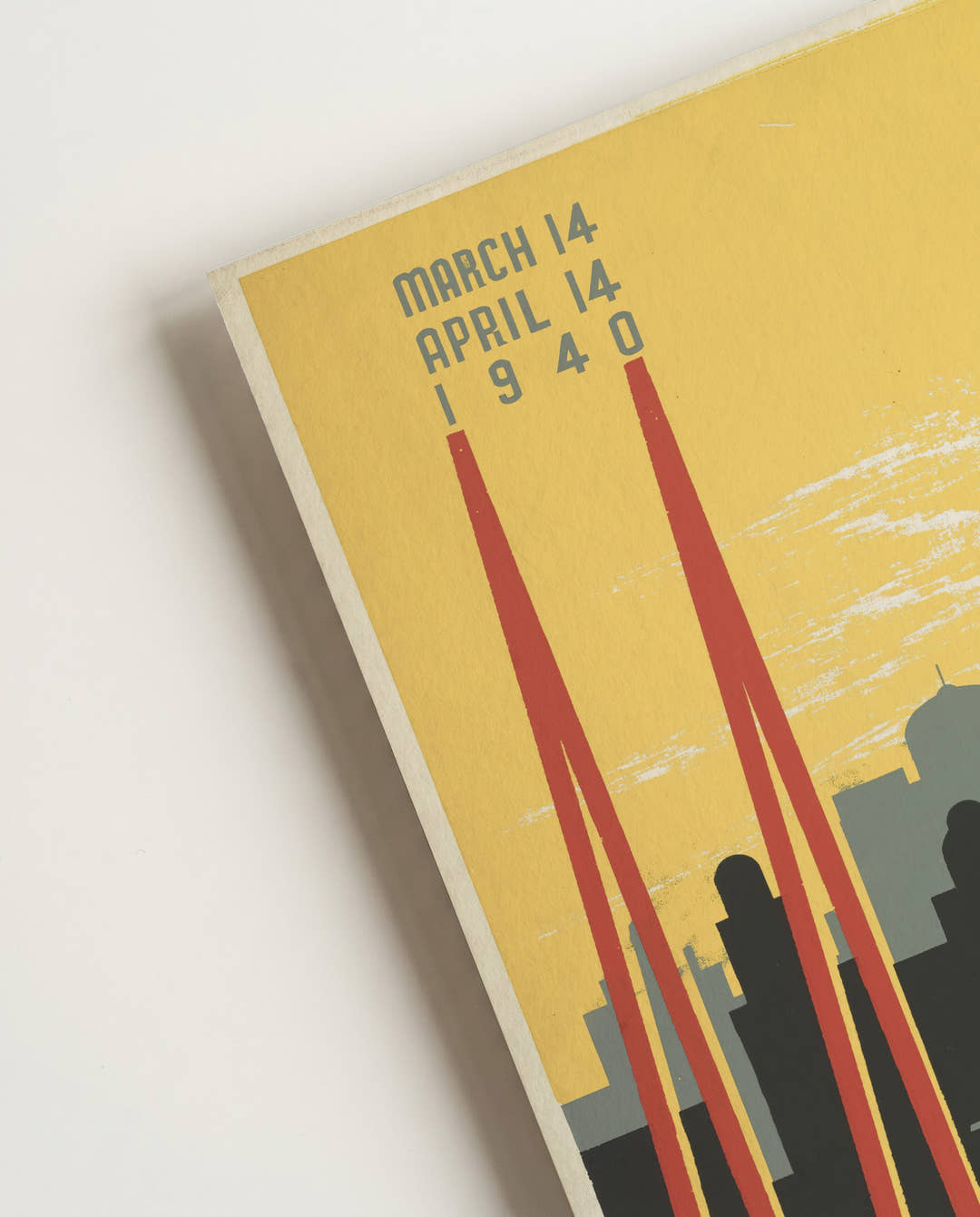 Vintage Chicago Ausstellungsposter &amp; Art Deco Architektur Poster – Chicago Art Exhibition