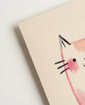 Cozy Cat Poster – Minimalistische Katzen Illustration
