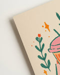 Typografie & Illustration Eis Kaffee Poster – Iced Coffee Energy