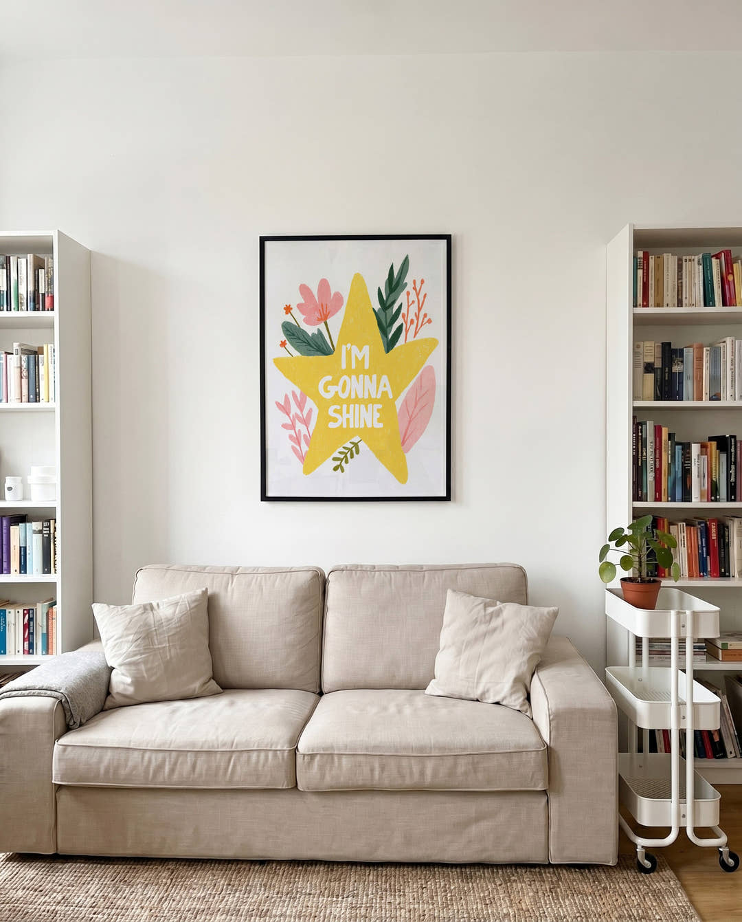Typografie &amp; Illustration Stern Poster – I’m Gonna Shine