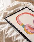 Typografie & Illustration Kopfhörer Poster – Music Mood