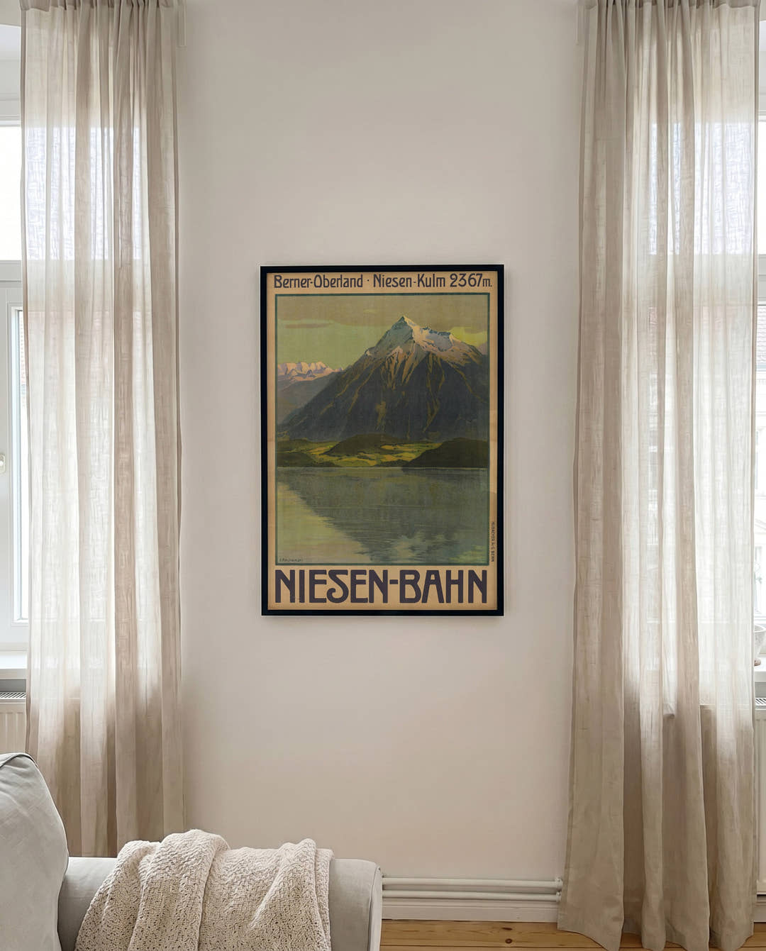 Vintage Berner Oberland Poster – Niesenbahn Berner