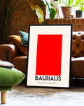 Abstraktes Bauhaus Farbflächen Poster – Ausstellung 1927 Poster – FineArt Wandbild, moderne Kunst & Fine Art Print von Spawnd, handgefertigt & Made in Germany