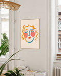 Abstraktes Gesichter Poster – Abstract Face Poster – FineArt Wandbild, moderne Kunst & Fine Art Print von Spawnd, handgefertigt & Made in Germany