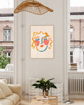 Abstraktes Gesichter Poster – Abstract Face Poster – FineArt Wandbild, moderne Kunst & Fine Art Print von Spawnd, handgefertigt & Made in Germany
