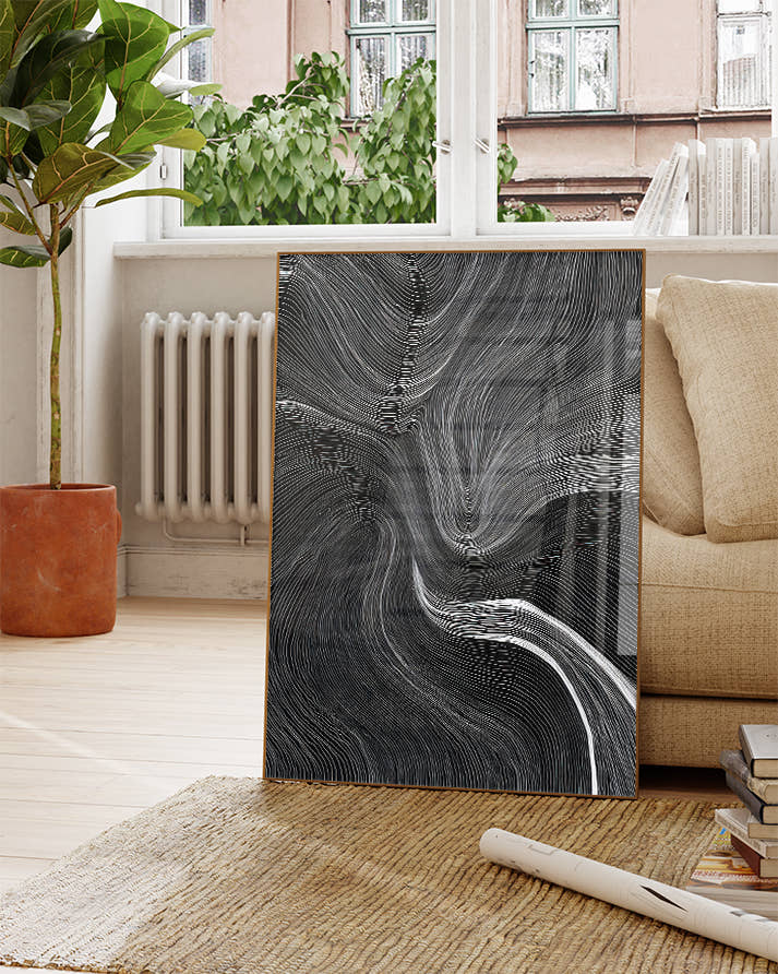 Abstraktes Kontrast Poster modern – Soft Contrast Poster – FineArt Wandbild, moderne Kunst &amp; Fine Art Print von Spawnd, handgefertigt &amp; Made in Germany