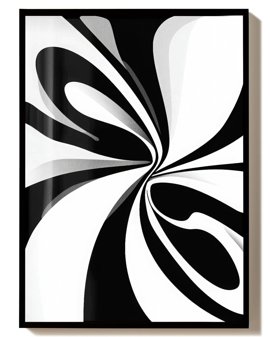 Abstraktes Kurven Poster modern – Silent Curve Poster – FineArt Wandbild, moderne Kunst &amp; Fine Art Print von Spawnd, handgefertigt &amp; Made in Germany