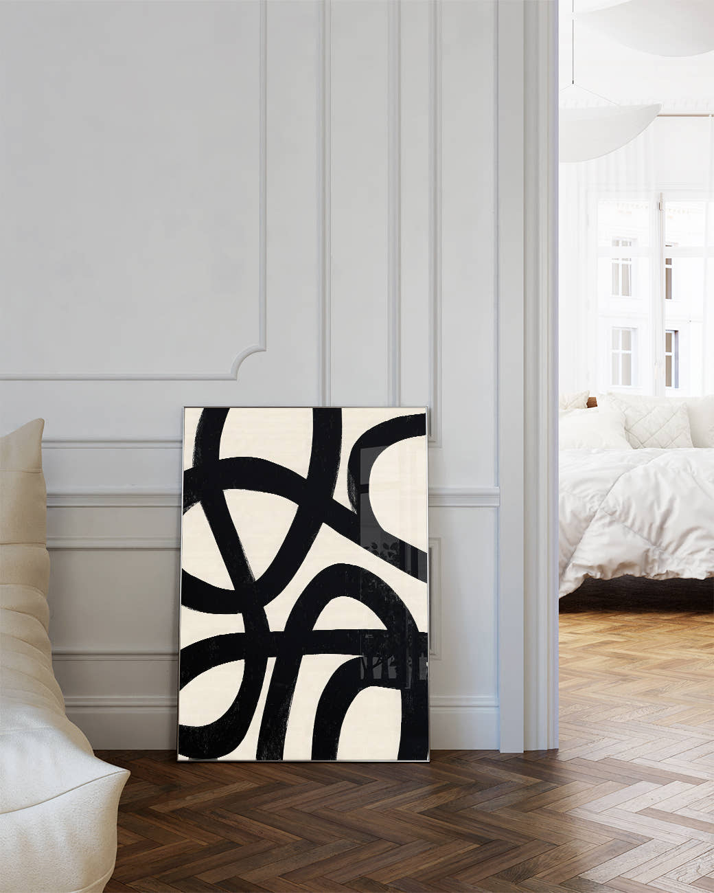 Abstraktes Linien Kunst Poster – Inner Structure Poster – FineArt Wandbild, moderne Kunst &amp; Fine Art Print von Spawnd, handgefertigt &amp; Made in Germany
