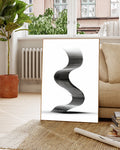 Abstraktes Linien Poster modern – Visual Depth Poster – FineArt Wandbild, moderne Kunst & Fine Art Print von Spawnd, handgefertigt & Made in Germany
