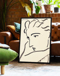 Abstraktes Linien Profil Kunstposter – Line Profile Poster – FineArt Wandbild, moderne Kunst & Fine Art Print von Spawnd, handgefertigt & Made in Germany