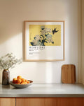 Ajisai ni Tsubame Poster – FineArt Wandbild, moderne Kunst & Fine Art Print von Spawnd, handgefertigt & Made in Germany