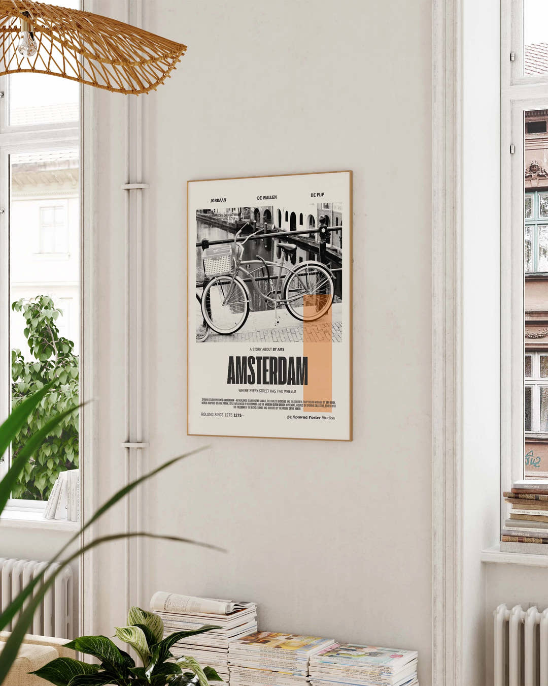 Amsterdam Poster – FineArt Wandbild, moderne Kunst &amp; Fine Art Print von Spawnd, handgefertigt &amp; Made in Germany