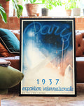 Art Déco Paris Ausstellung Poster – Exposition Internationale 1937 Poster – FineArt Wandbild, moderne Kunst & Fine Art Print von Spawnd, handgefertigt & Made in Germany