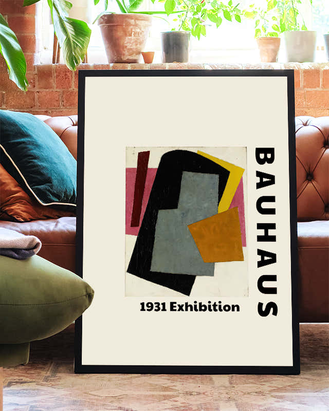 Bauhaus Ausstellung Poster 1931 – Abstrakte Formen Poster – FineArt Wandbild, moderne Kunst & Fine Art Print von Spawnd, handgefertigt & Made in Germany
