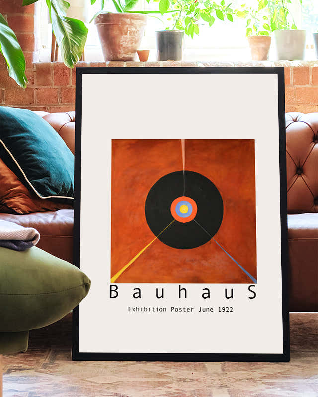 Bauhaus Exhibition Poster June 1922 – Geometrischer Fokus Poster – FineArt Wandbild, moderne Kunst & Fine Art Print von Spawnd, handgefertigt & Made in Germany