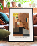 Bauhaus Exhibition Poster May 1922 – Abstrakte Komposition Poster – FineArt Wandbild, moderne Kunst & Fine Art Print von Spawnd, handgefertigt & Made in Germany