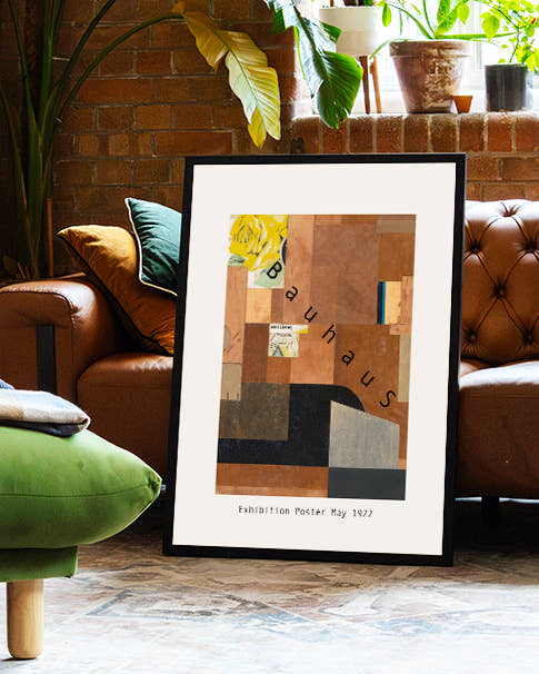 Bauhaus Exhibition Poster May 1922 – Abstrakte Komposition Poster – FineArt Wandbild, moderne Kunst &amp; Fine Art Print von Spawnd, handgefertigt &amp; Made in Germany