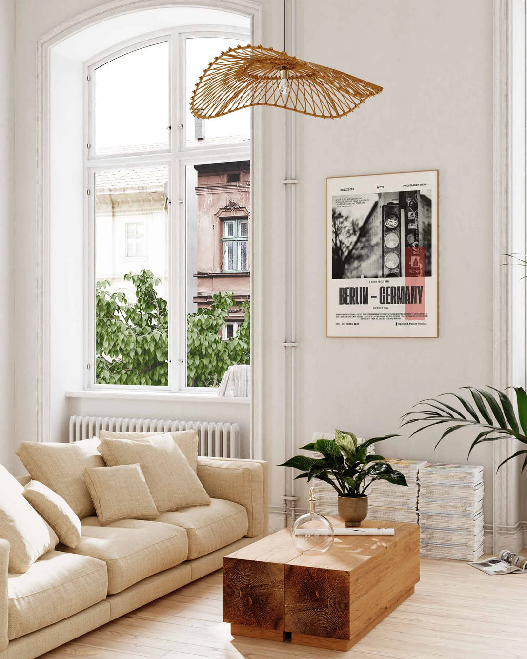Berlin Poster – FineArt Wandbild, moderne Kunst &amp; Fine Art Print von Spawnd, handgefertigt &amp; Made in Germany