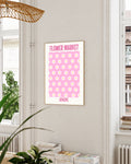 Blumenposter – Flower Market Athens Poster – FineArt Wandbild, moderne Kunst & Fine Art Print von Spawnd, handgefertigt & Made in Germany