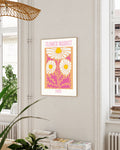 Blumenposter – Flower Market Paris Poster – FineArt Wandbild, moderne Kunst & Fine Art Print von Spawnd, handgefertigt & Made in Germany